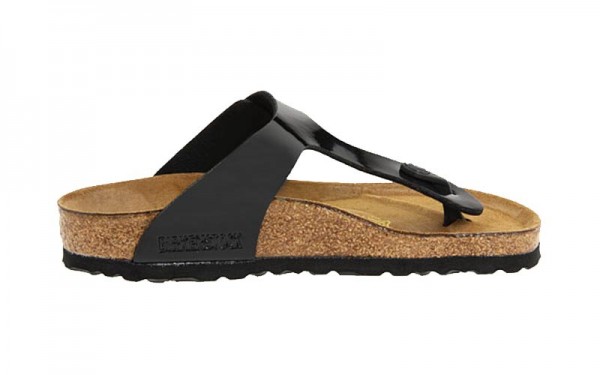 birkenstock gizeh black patent